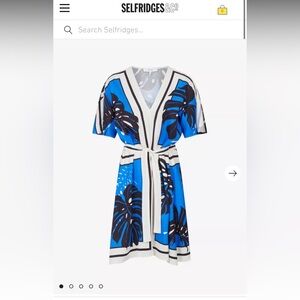 REISS
Hannah palm tree-print woven mini dress